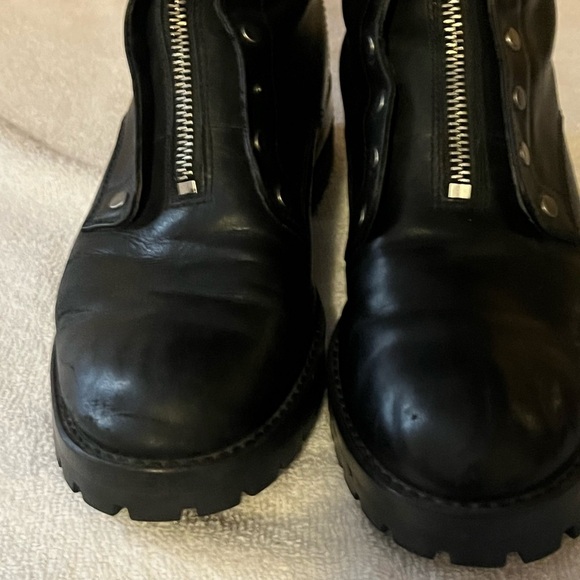Coach Black Leather Imperfection Boots Sz 8 1/2 - Picture 5 of 13